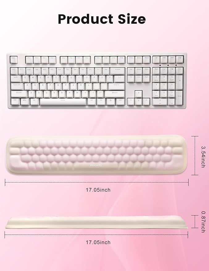 Pastel Pink and Cream White