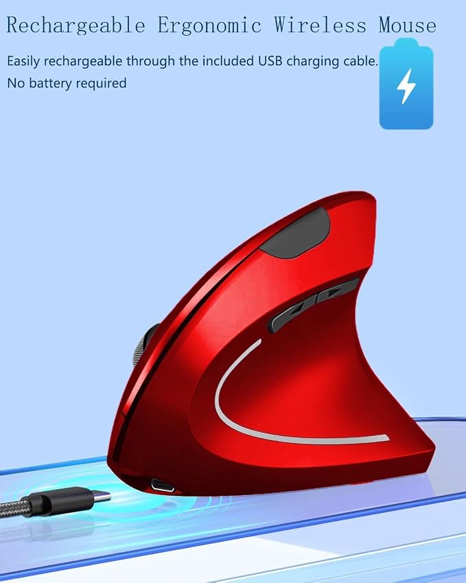 Red - Right hand - rechargeable