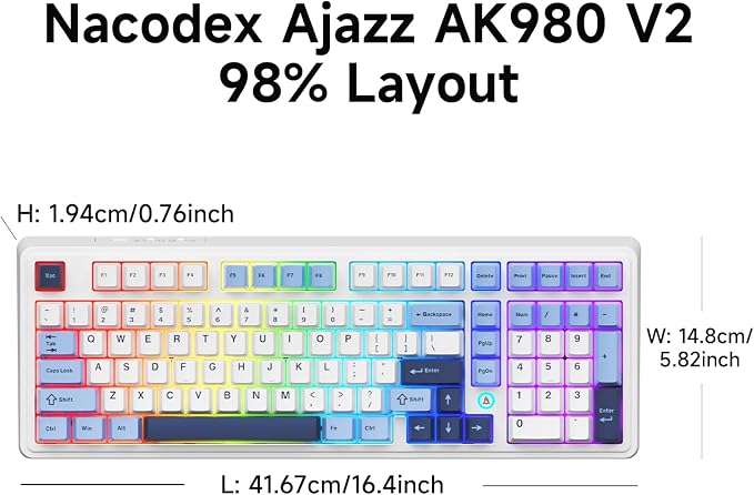 AK980 Blue White