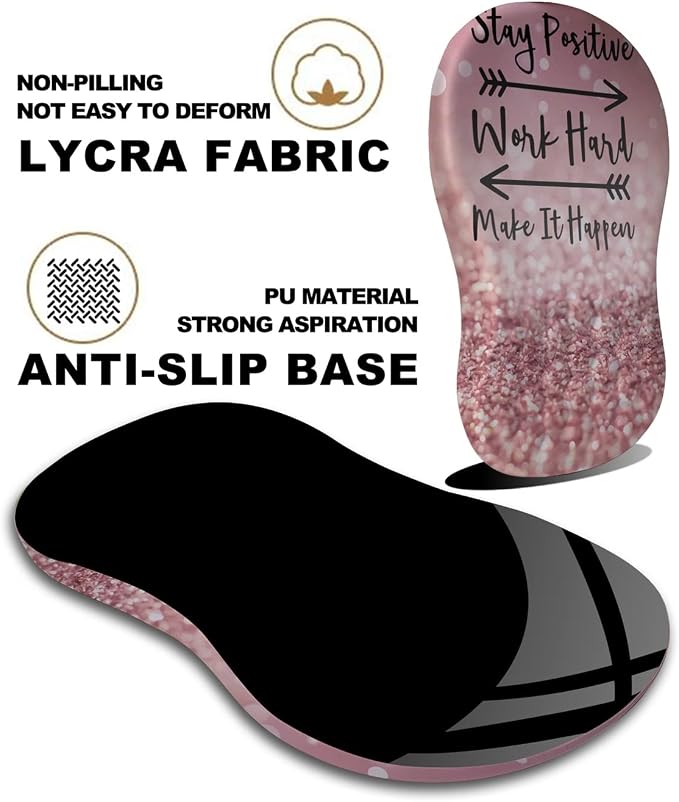 02-Rose Gold Glitter Stay Postive