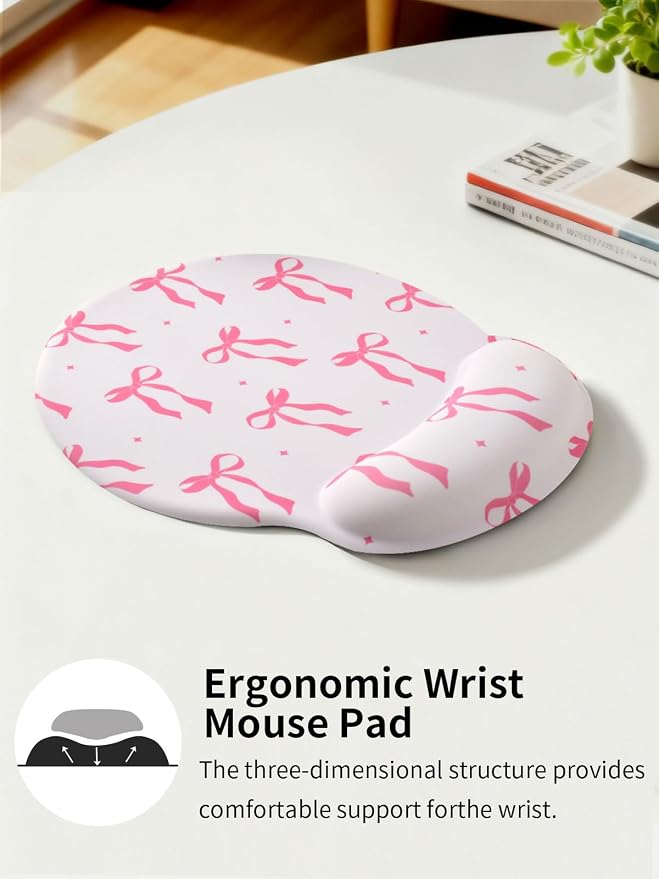 Pink Ribbon Bow Tie