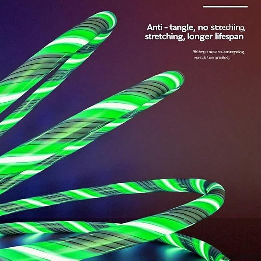 USB C TO C Lighted Up Green