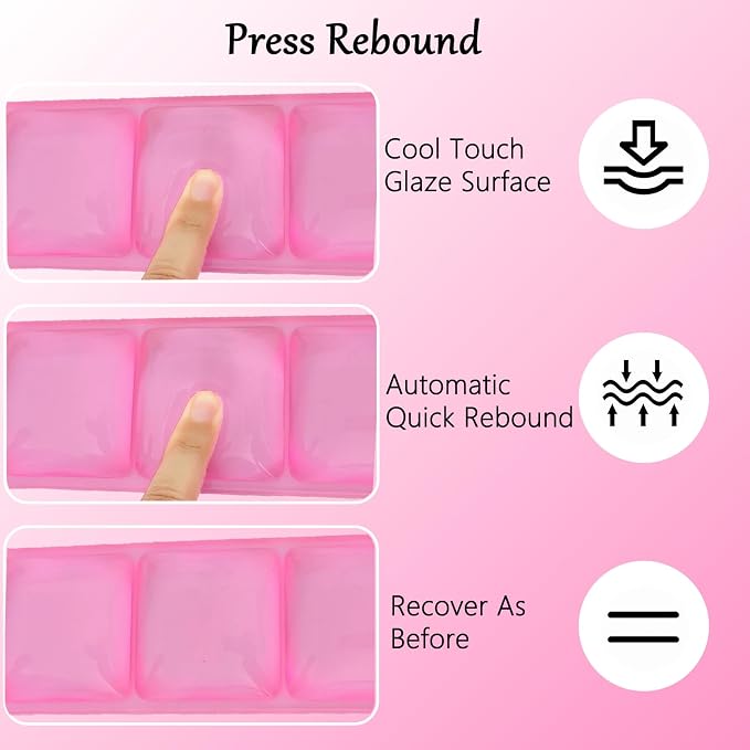 Plaid Pink Wrist Rest Set