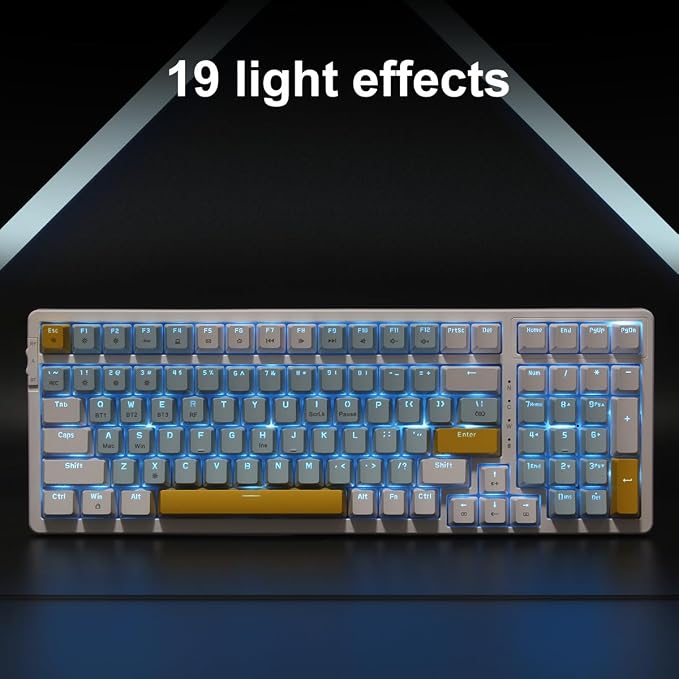 Red switch ice-blue backlight