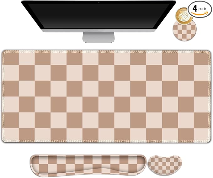 Beige Khaki Checkered