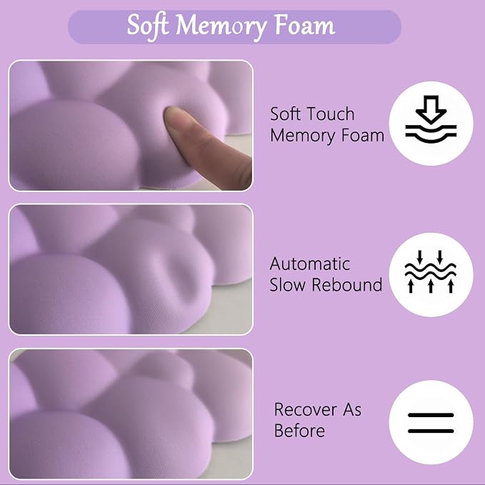 4pcs Purple Cloud