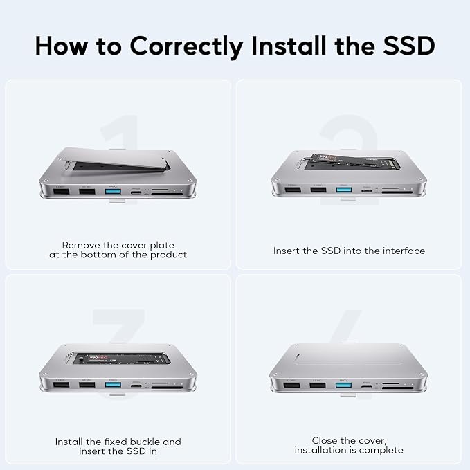 Siver- USB C Hub for iMac
