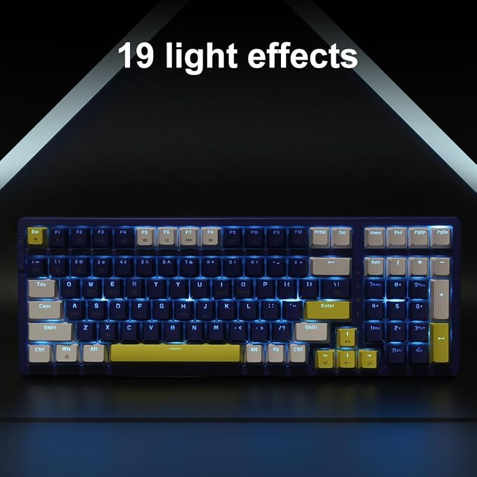 Blue combo brown switch ice blue backlight