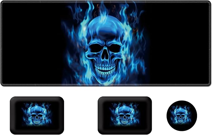 Blue Flame Skull