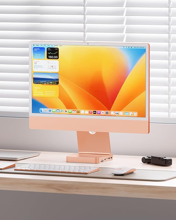 imac usb c hub-orange
