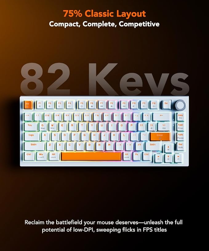 White to Orange Gradient