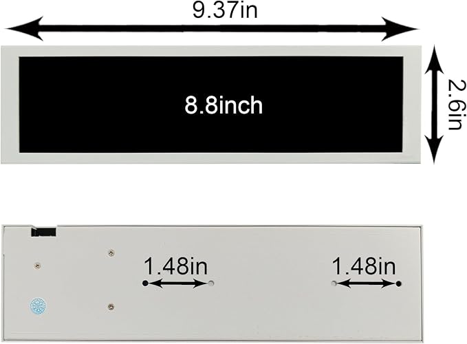 8.8'' White