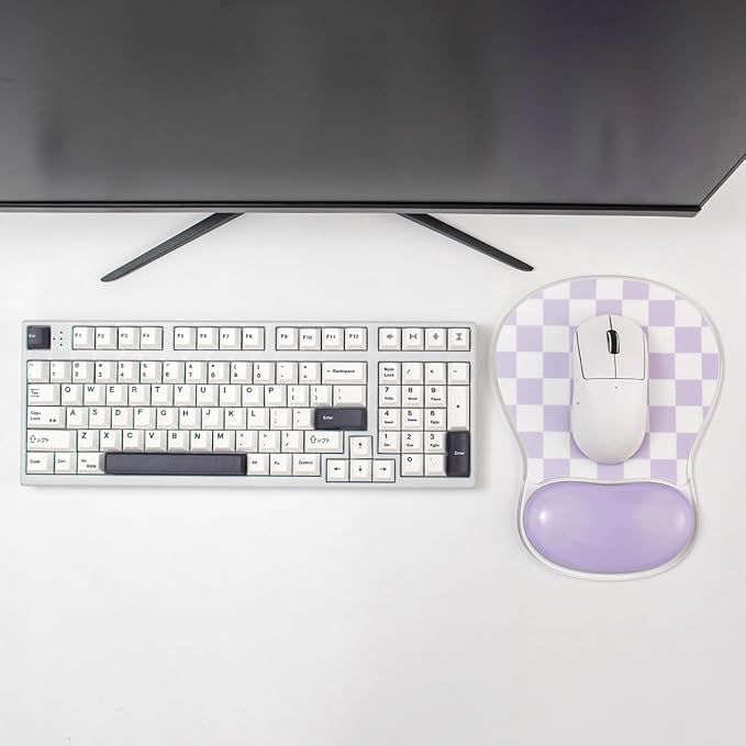 Purple White Checkered