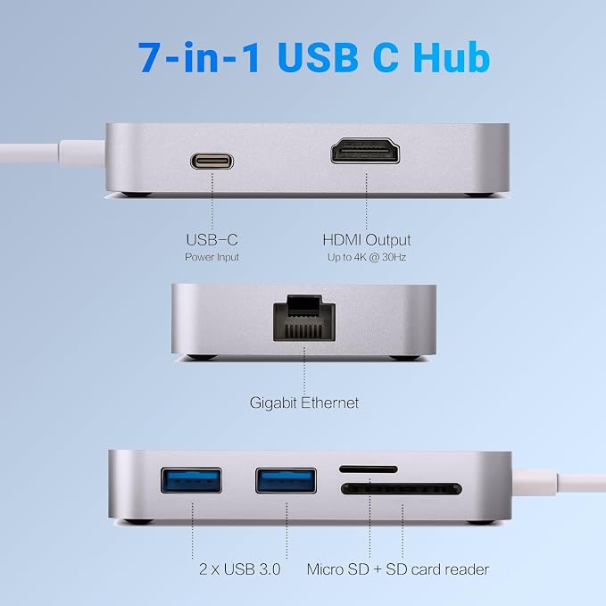 7-in-1 Hub Silver