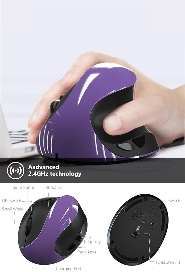 Purple - Right hand- rechargeable