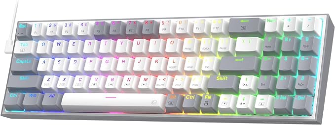 White & Grey 75% Wired