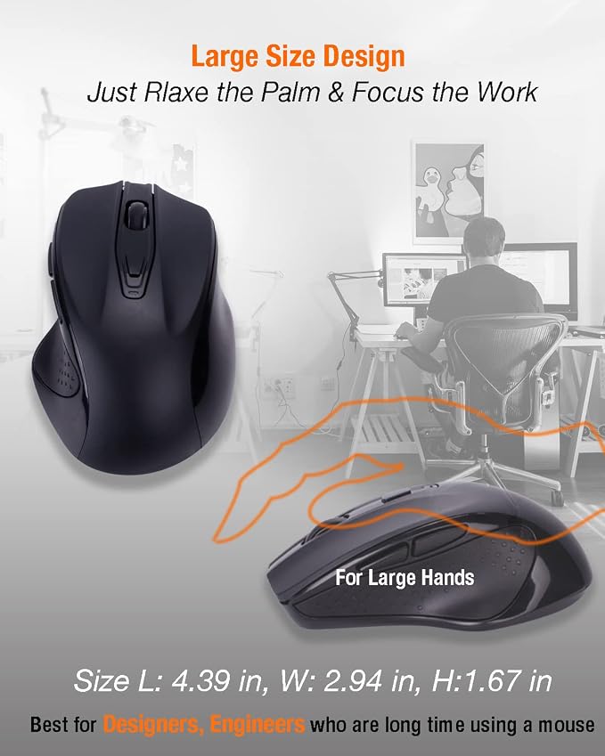 2.4G Rechargeable Mouse-Black