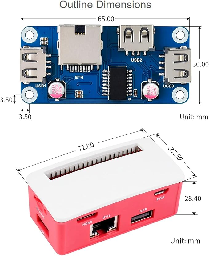 ETH USB HUB Board(B)BOX