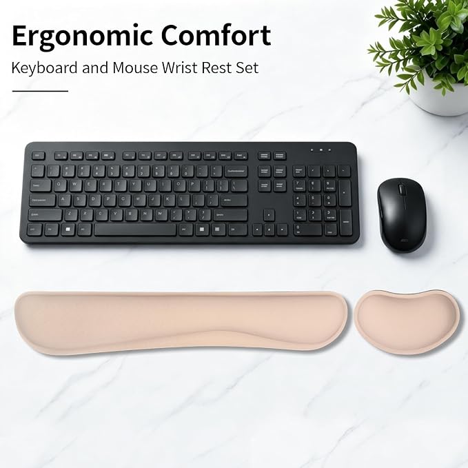 Beige - 2 Wrist Rest