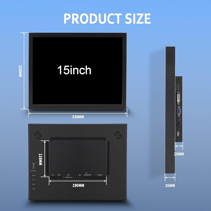 15'' 1024x768 1000nits Touch Monitor