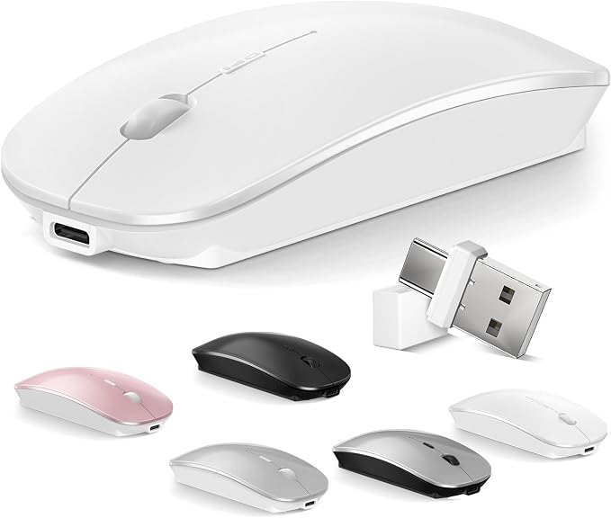 5.Bluetooth Wireless Mouse (White)
