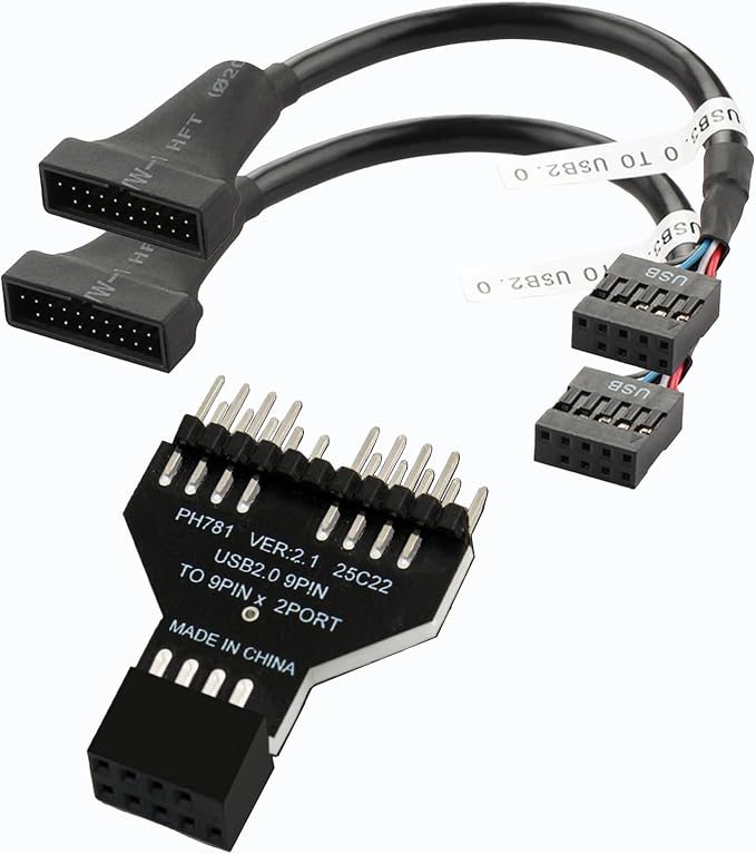 9Pin-Dual 9Pin+2Cable