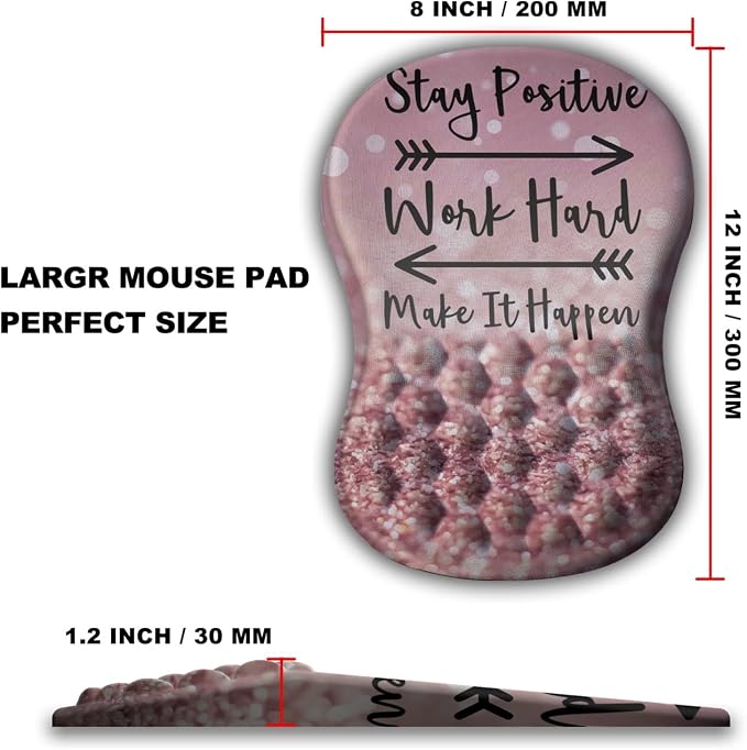 02-Rose Gold Glitter Stay Postive