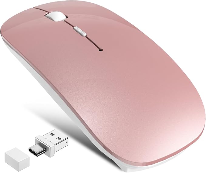 Wireless Bluetooth Mouse (Rose Pink)