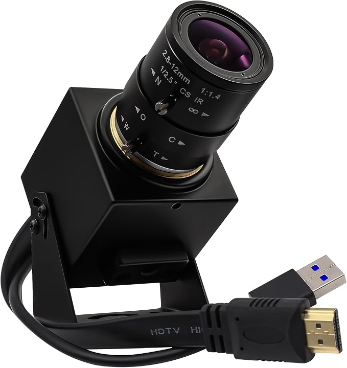 4K 60fps Camera with 2.8-12mm Lens