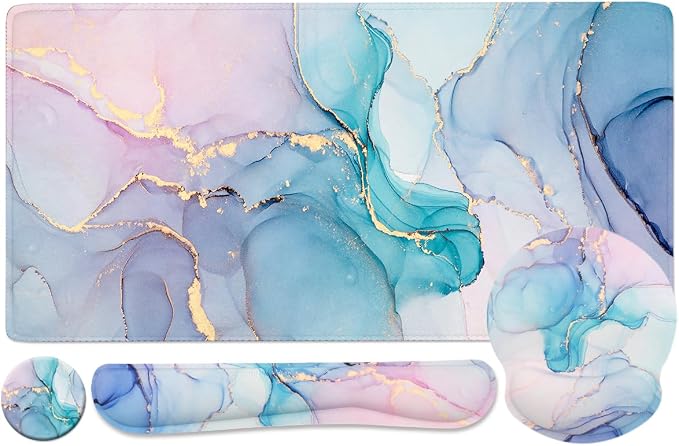 4 Pcs Blue Marble