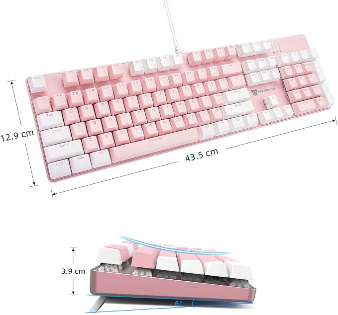 Blue Switch Pink & White