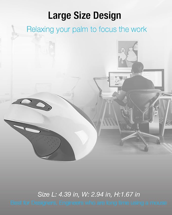 2.4G/ AA Battery Mouse-Gray