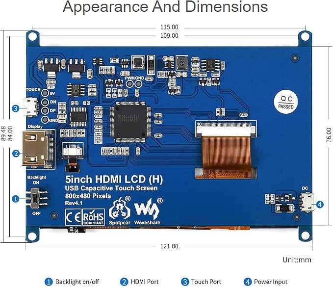 5inch HDMI LCD (H) V4 Screen