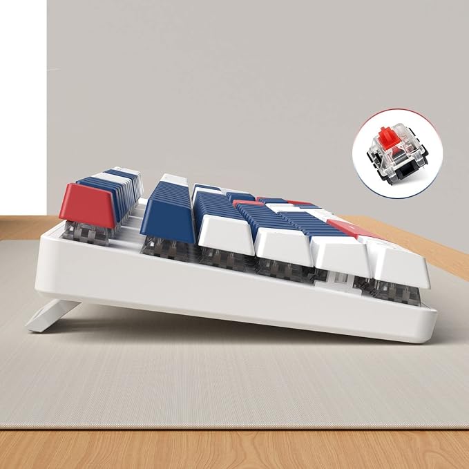 Red Switch Blue/White/Red Combo Color