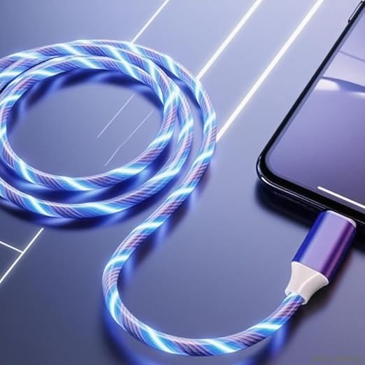 USB C TO C Lighted Up Blue