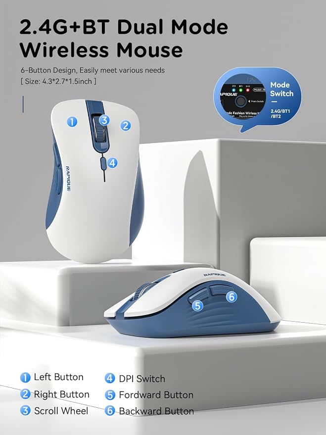 White and Blue