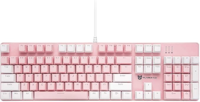Blue Switch Pink & White