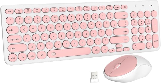 Salmon Pink & White