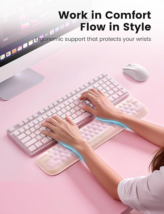 Pastel Pink and Cream White