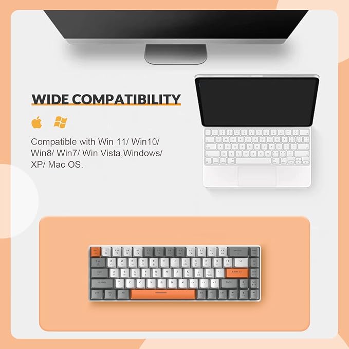Gray White Orange