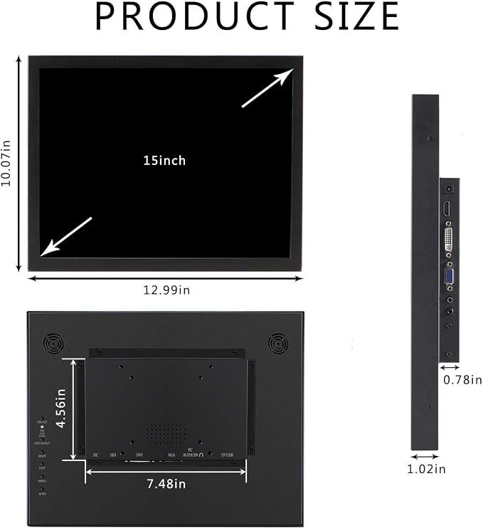 15'' 1024x768 1000nits Monitor
