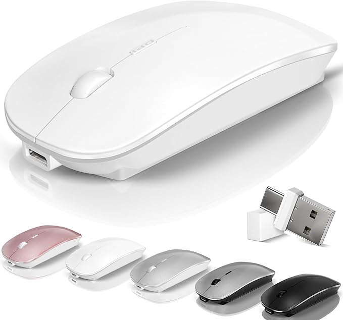 5.Bluetooth Wireless Mouse (White)