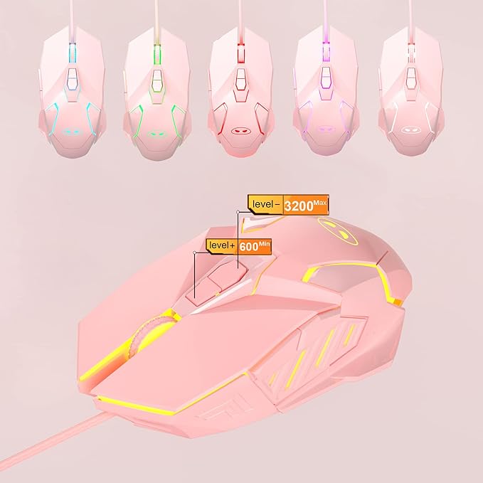Pink and White