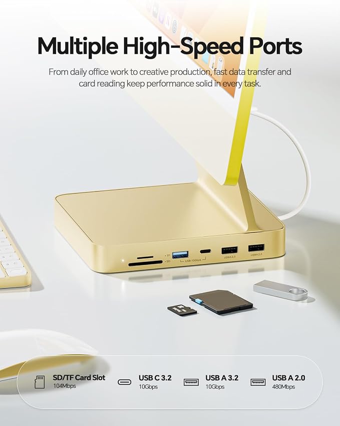 imac usb c hub-yellow