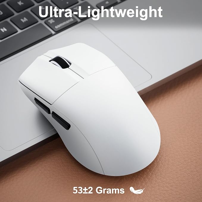 Tri-Mode White Mouse