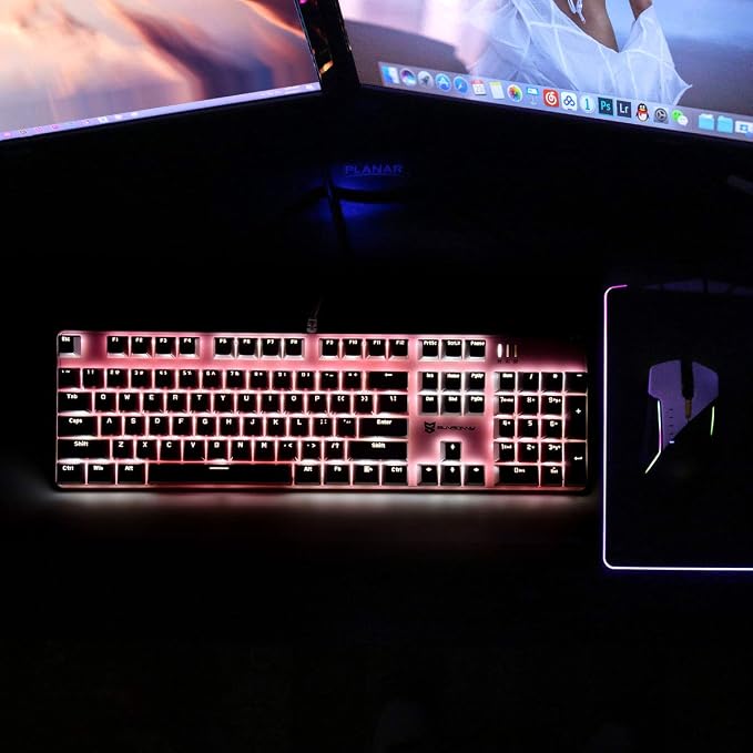 Blue Switch Pink & White