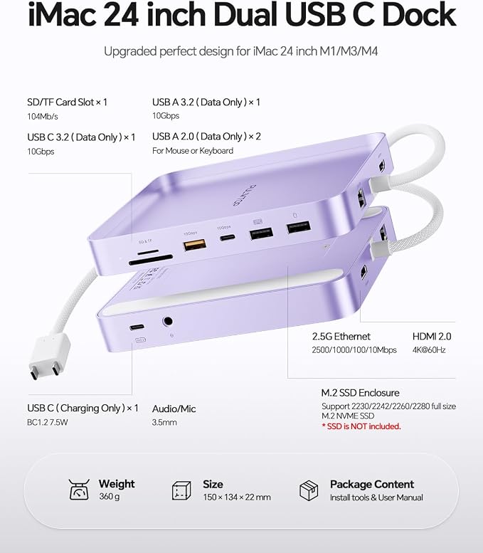 iMac Dock- Purple