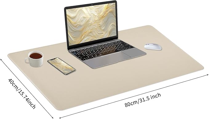 Beige-stitched Edges