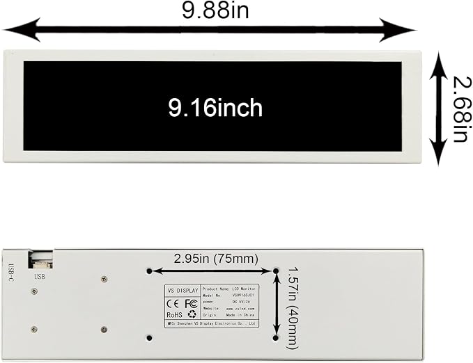 9.16'' White