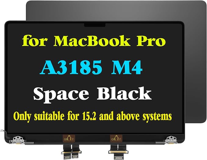 for MacBook Pro A3185 Screen Assembly Space Black